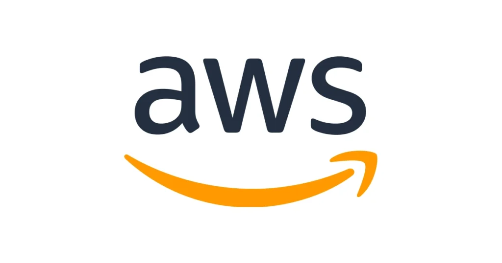 Official Amazon Web Services (AWS) logo in square format, provided as a WebP file optimised for fast web performance. Suitable for corporate websites, cloud service pages, and partner sections.