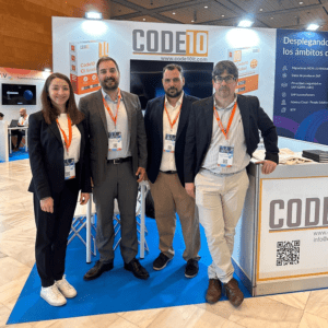 Code10 managing partners Ana Shopovski, Antonio Valladares, Sergio Martínez and Luis Gómez attending AUSAPE Forum 2024, representing the company and engaging with the SAP community.