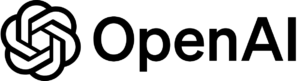 OpenAI logo with the OpenAI name displayed below the symbol. This visual represents generative artificial intelligence used to support enterprise automation, intelligent processing, and AI-driven workflows within modern digital architectures supported by Code10.