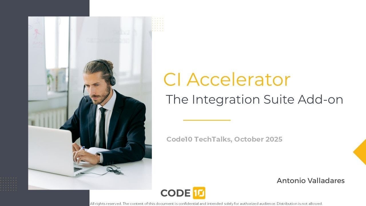 CI Accelerator - The SAP integration suite add-on