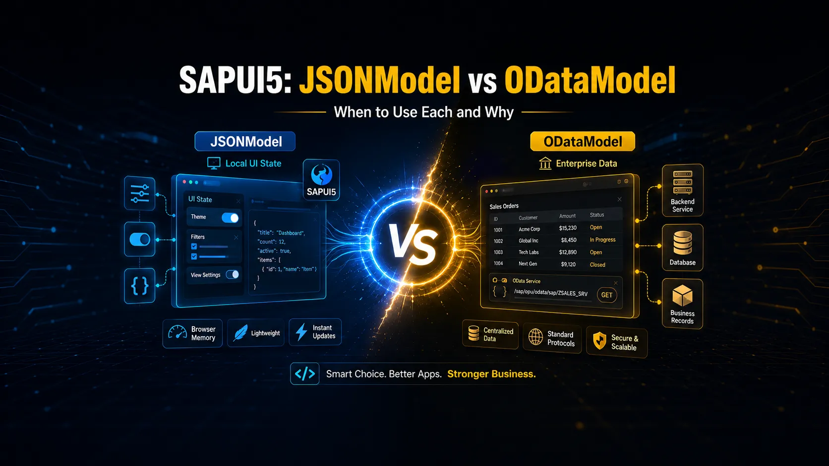 SAPUI5_ JSONModel vs ODataModel - Featured Image (1)