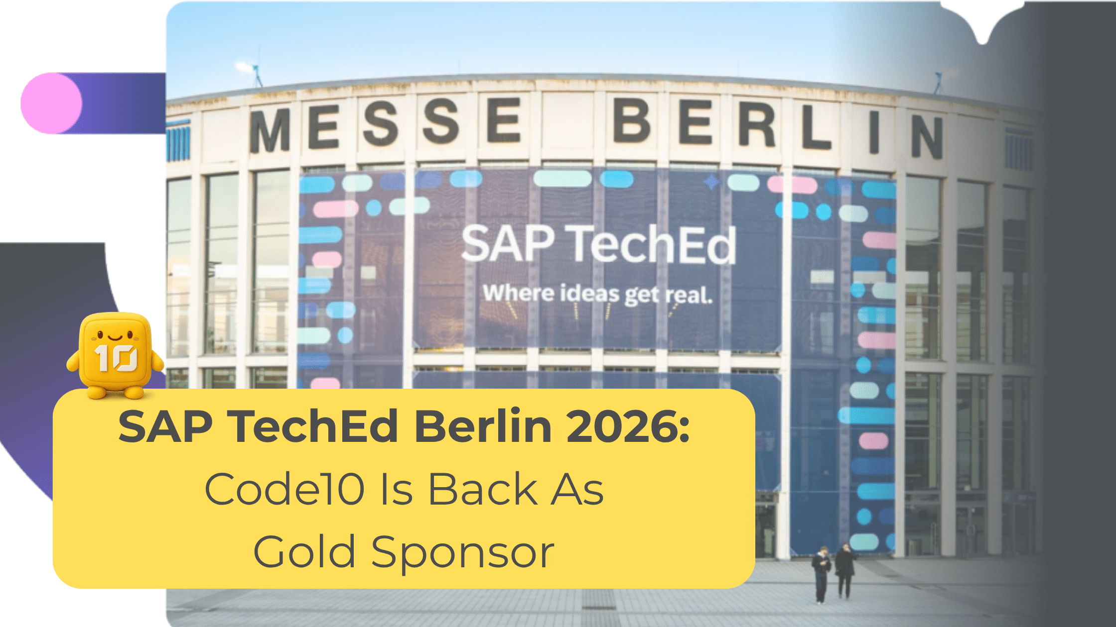SAP TechEd Berlin 2026: Code10 is back as Gold sponsor