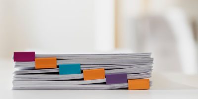 Organized business documents prepared for B2G compliance, electronic invoicing and public sector reporting in Lithuania.