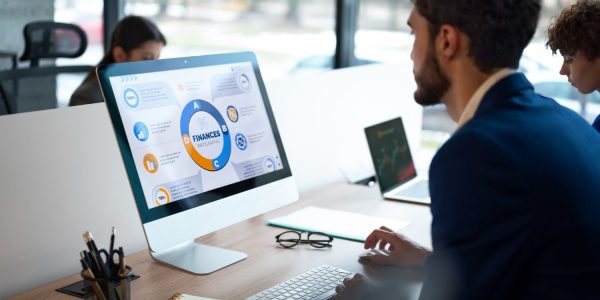 Integration specialist reviewing performance metrics and analytics for SAP Integration Suite with the Code10 CI Accelerator Add-on.