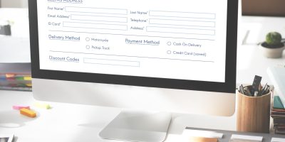 Digital invoice displayed on a computer screen representing electronic invoicing systems