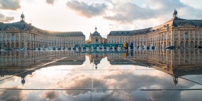 Place de la Bourse in Bordeaux representing France's digital tax and compliance environment