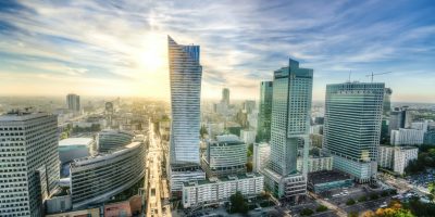 Warsaw skyline representing regulatory compliance and eInvoicing regulations in Poland