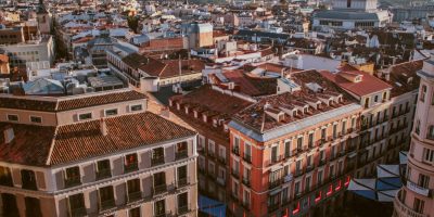 Aerial view of Spanish city representing SII VAT reporting and compliance regulations in Spain